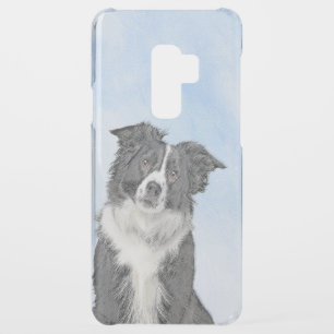 Border Collie Painting - Cute Original Dog Art Uncommon Samsung Galaxy S9 Plus Case