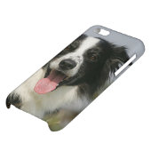 Border Collie Panting Headshot 1 iPhone Case (Bottom)