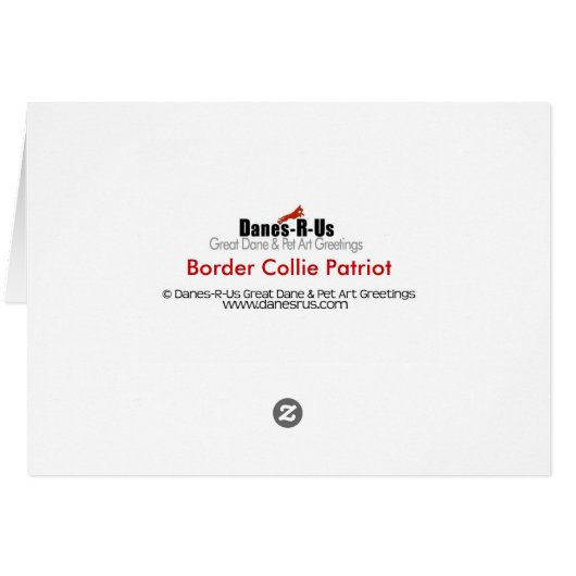Border Collie Patriot (Back Horizontal)