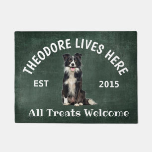 Border Collie Personalized Dog Lover Doormat