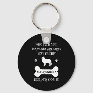Border Collie Pet Dog Best Friend Keychain