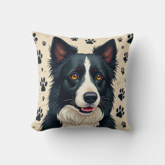 border collie pillow cushion