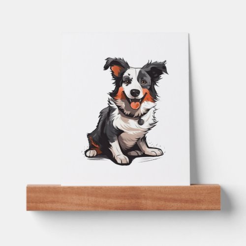 Border Collie Playful Pups _ Funny Cartoon  Picture Ledge