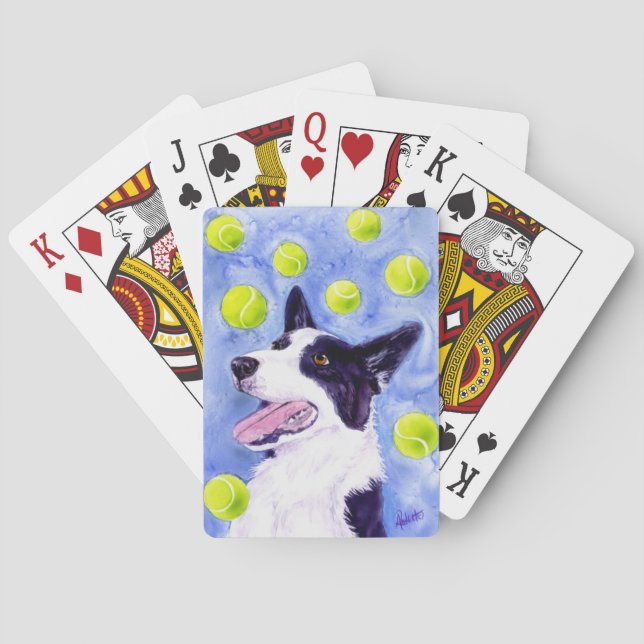 Border Collie Playing Cards - "Magpie's Gold" (Back)