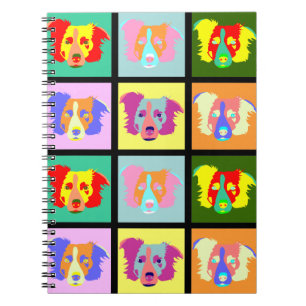 Border Collie Pop Art Notebook