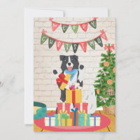 Border Collie Presents Bones Dog Christmas 