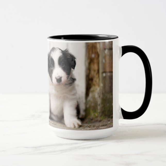 Border Collie Puppy Mug (Right)
