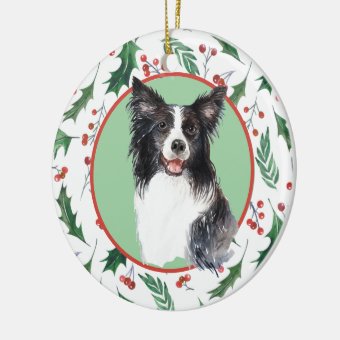 Border Colle Chrstmas Ornament, Border Colles, Dog Chrstmas