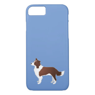 Border Collie Red Dog Breed Side View Silhouette iPhone 8/7 Case