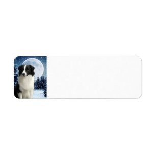 Border Collie Return Address Label
