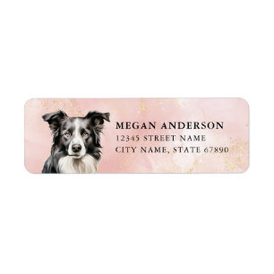 Border Collie Return Address Labels