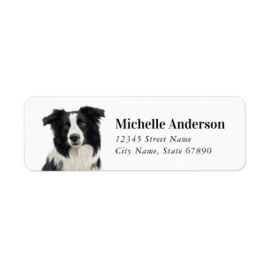 Border Collie Return Address Labels