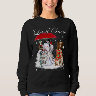 Border Collie Santa Dog Christmas Snowman Xmas Paj Sweatshirt