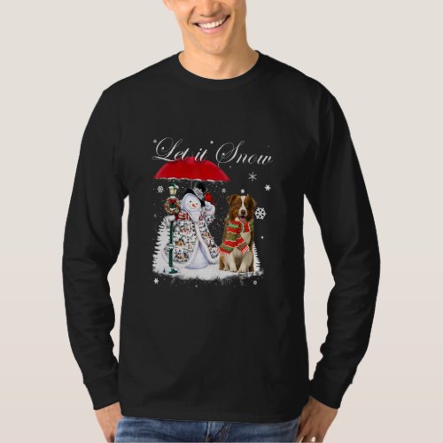 Border Collie Santa Dog Christmas Snowman Xmas Paj T_Shirt