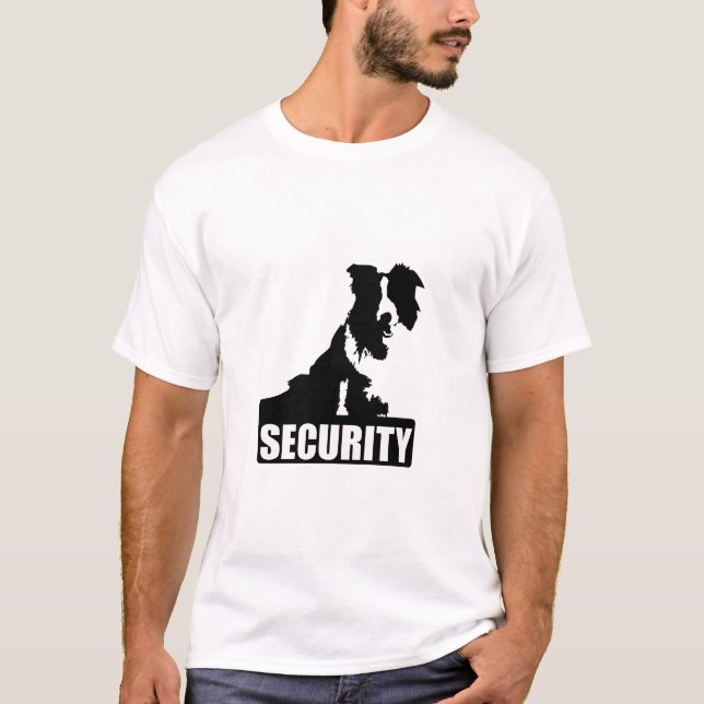 Border Collie Security! T-Shirt (Front)