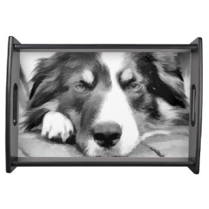 BORDER COLLIE SERVING TRAY