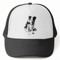 Border collie sheep dog trucker hat