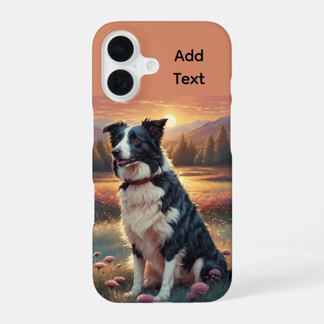 Border Collie Shepherd Dog iPhone Case (Back)