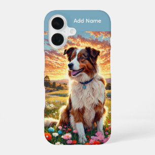 Border Collie Shepherd Dog iPhone 16 Case