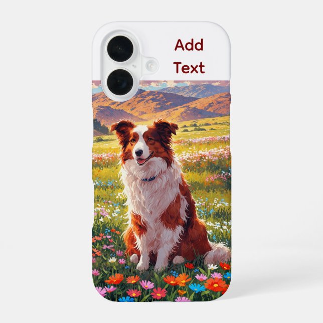 Border Collie Shepherd Dog iPhone Case (Back)