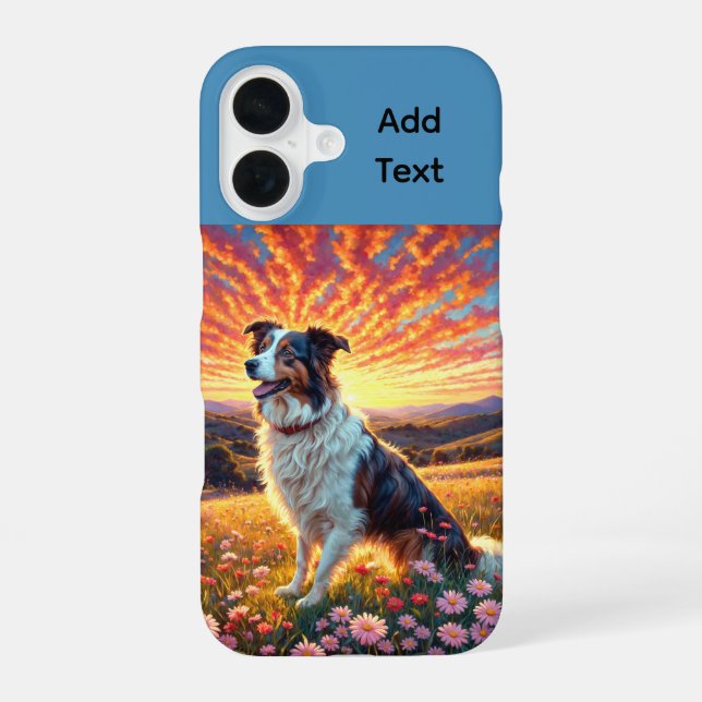 Border Collie Shepherd Dog iPhone Case (Back)