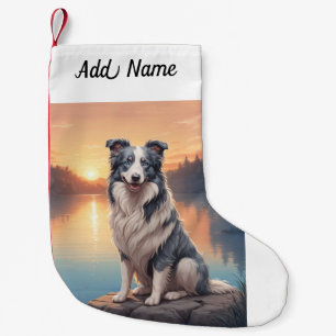 Border Collie Small Christmas Stocking