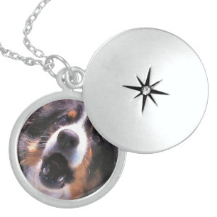 BORDER COLLIE STERLING SILVER NECKLACE