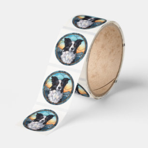 Border Collie Stickers Labels