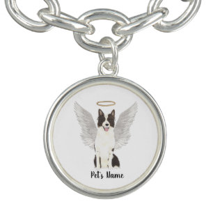 Border Collie Sympathy Memorial Bracelet