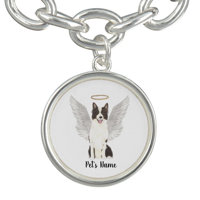 Border Collie Sympathy Memorial Bracelet (Design)