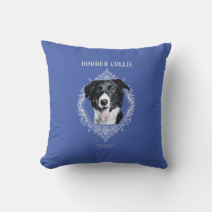 Border Collie Throw Pillow