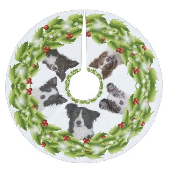Border Collie Tree Skirt by ForLoveofDogs at Zazzle