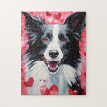 Border Collie Valentines day