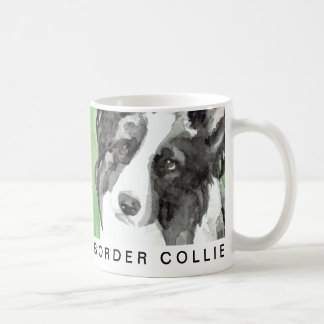 Border Collie Watercolor Coffee Mug
