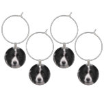 Border Collie Wine Charm