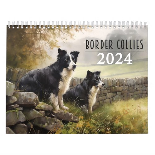 Border Collies 2024 Calendar