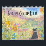 Border Collies Rule! a page a day dog calendar<br><div class="desc">Border Collies romp their way through the year. Like they do. A different Susan Alison watercolour painting is printed for each month. Celebrating the love of life that Border Collies exhibit at all times, there are dogs having a picnic, dogs learning to sing carols - tutored by a sharp-beaked robin,...</div>