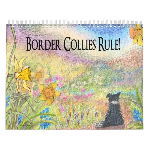 Border Collies Rule a page a day dog calendar 