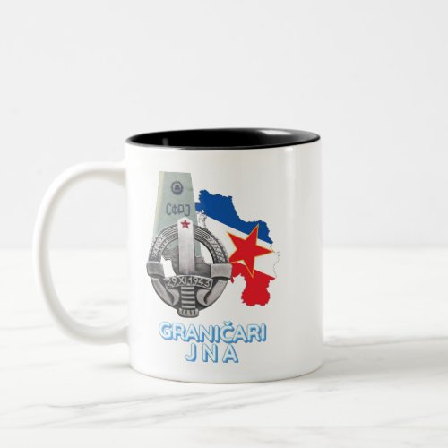 Border guards JNA badge Granicari JNA znacka Two_Tone Coffee Mug