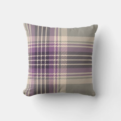 Border Lochcarron Scottish Tartan Plaid Pattern Throw Pillow