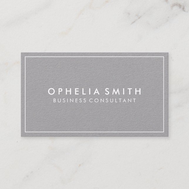 Border Minimalist Business Card (Front)