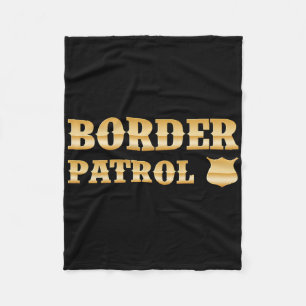 Border Patrol Diy Halloween Costume Fleece Blanket