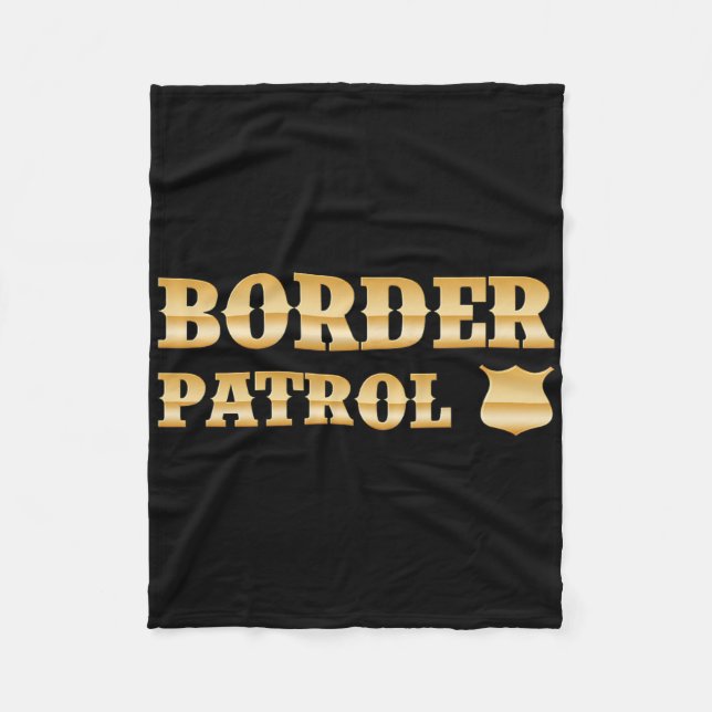 Border Patrol Diy Halloween Costume  Fleece Blanket (Front)