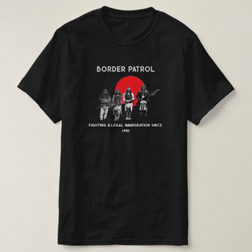 Border Patrol Mens Native American T_shirt
