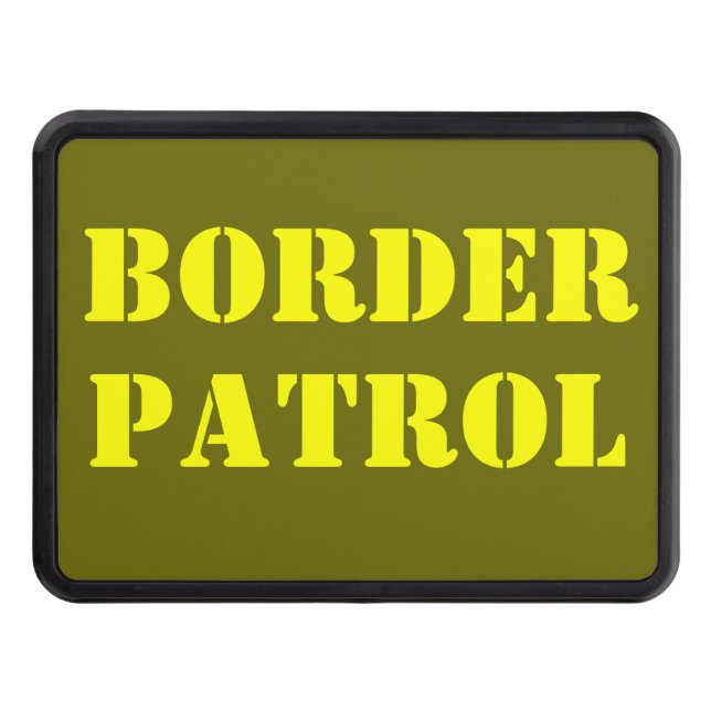 BORDER PATROL TRAILER HITCH COVER (Front)