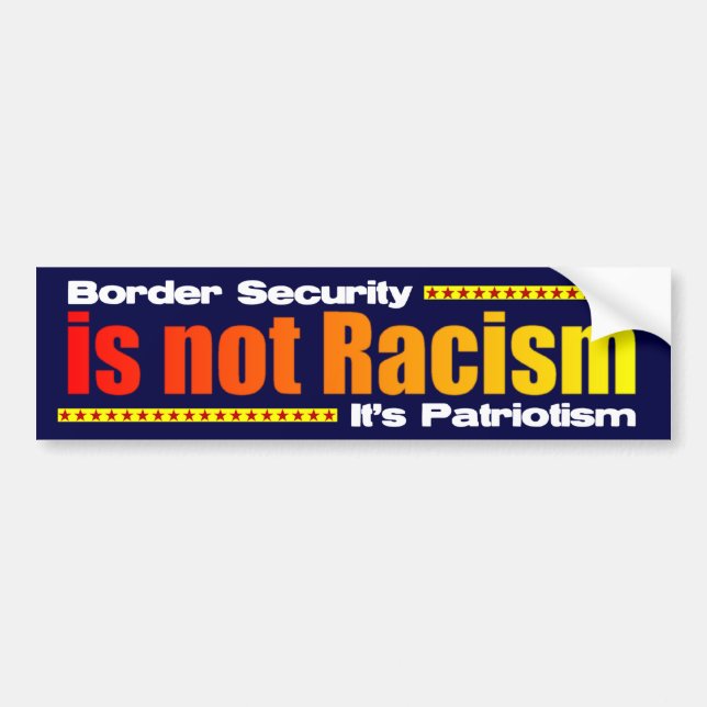 Border Security Bumper Sticker (Front)