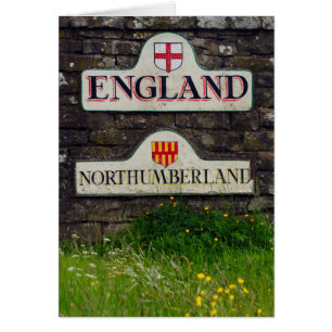 Border Sign, Border Between Scotland And England - Cards