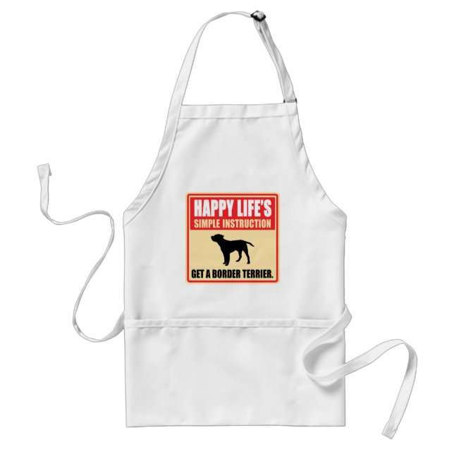 Border Terrier Adult Apron (Front)