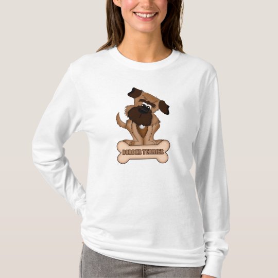 Border Terrier Cartoon Long Sleeve Sweatshirt | Zazzle.com