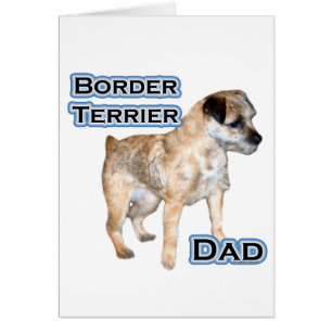 Border Terrier Dad 4 Cards